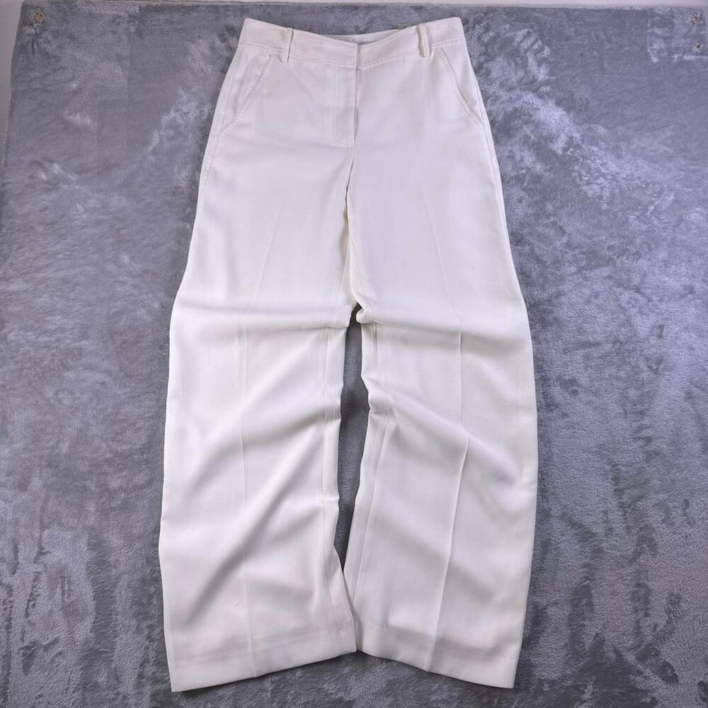 T by Alexander Wang Wide Leg Pants Women’s Size 6 White High Rise Trouser